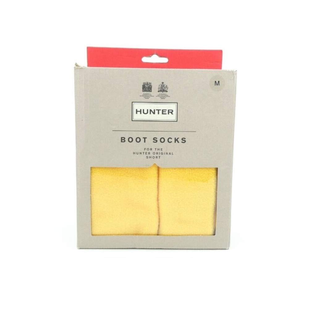 Hunter Original Yellow Medium Short Boot Socks EUC